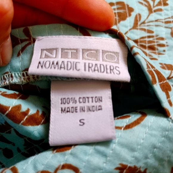 NOT Stunning Nomadic Traders Reversible Teal Quilted Small Jacket Blazer - Picture 9 of 9